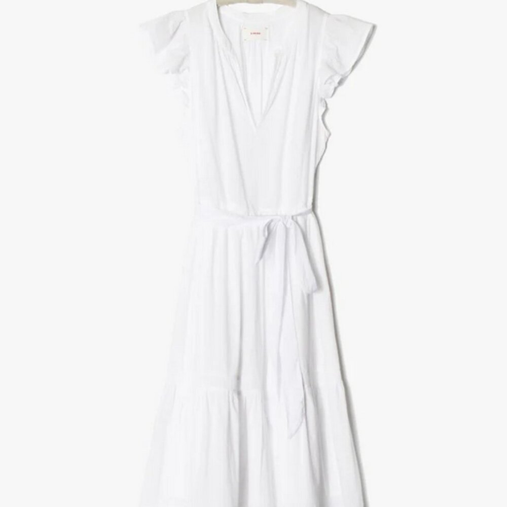 Xirena lylah midi dress in white